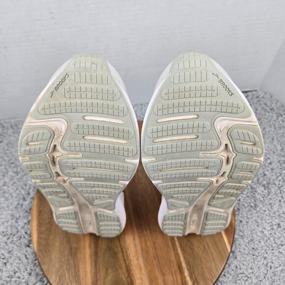 Brooks Womens Ghost Max Wide White Athletic Comfort Gym Road Running Shoe W10 D - Picture 10 of 13